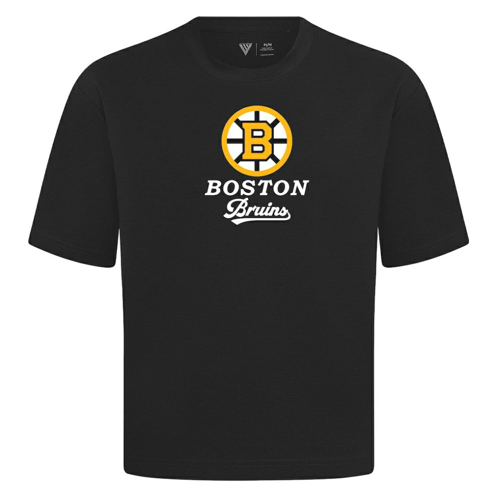 NHL Boston Bruins Levelwear Team Surge Luxe Signature Knit T-Shirt - Black