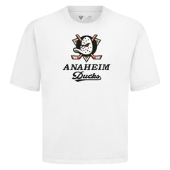 NHL Anaheim Ducks Levelwear Team Surge Luxe Signature Knit T-Shirt - White