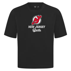 NHL New Jersey Devils Levelwear Team Surge Luxe Signature Knit T-Shirt - Black