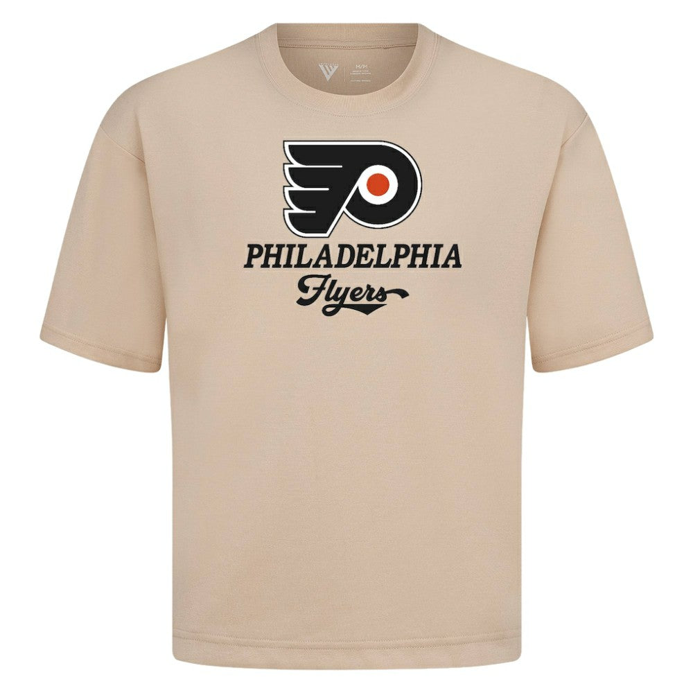 NHL Philadelphia Flyers Levelwear Team Surge Luxe Signature Knit T-Shirt - Khaki