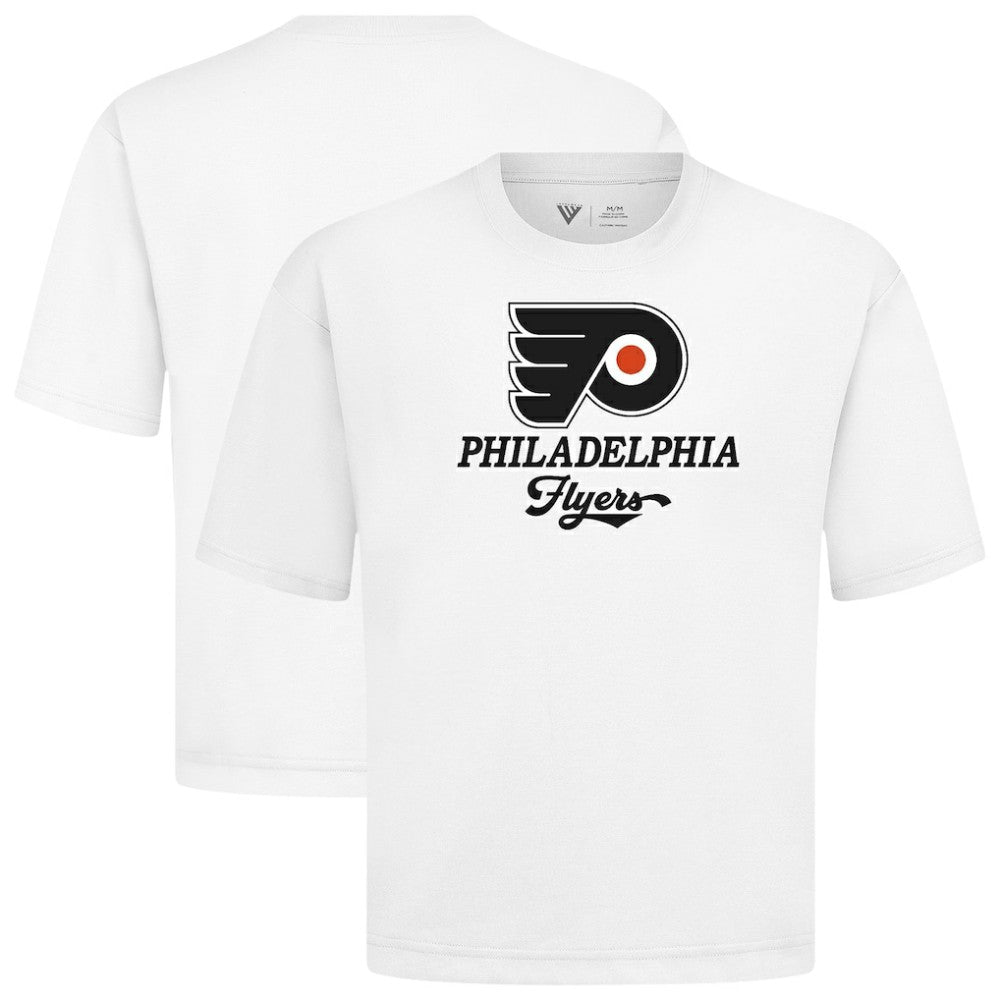 NHL Philadelphia Flyers Levelwear Team Surge Luxe Signature Knit T-Shirt - White