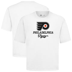 NHL Philadelphia Flyers Levelwear Team Surge Luxe Signature Knit T-Shirt - White