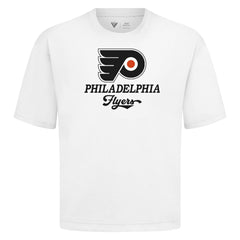 NHL Philadelphia Flyers Levelwear Team Surge Luxe Signature Knit T-Shirt - White
