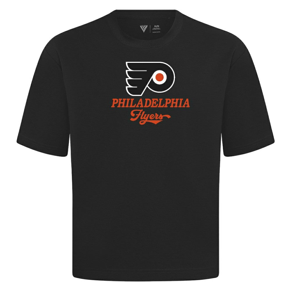 NHL Philadelphia Flyers Levelwear Team Surge Luxe Signature Knit T-Shirt - Black