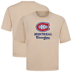 NHL Montreal Canadiens Levelwear Team Surge Luxe Signature Knit T-Shirt - Khaki