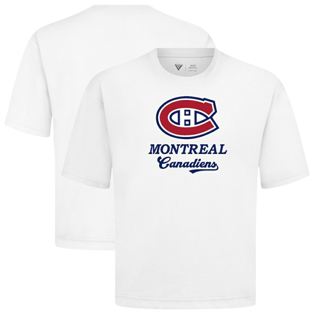 NHL Montreal Canadiens Levelwear Team Surge Luxe Signature Knit T-Shirt - White