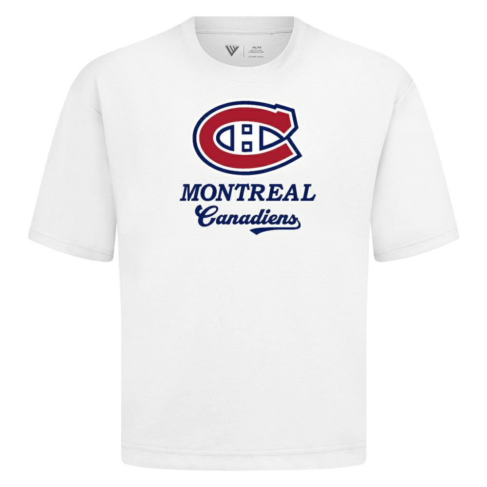 NHL Montreal Canadiens Levelwear Team Surge Luxe Signature Knit T-Shirt - White