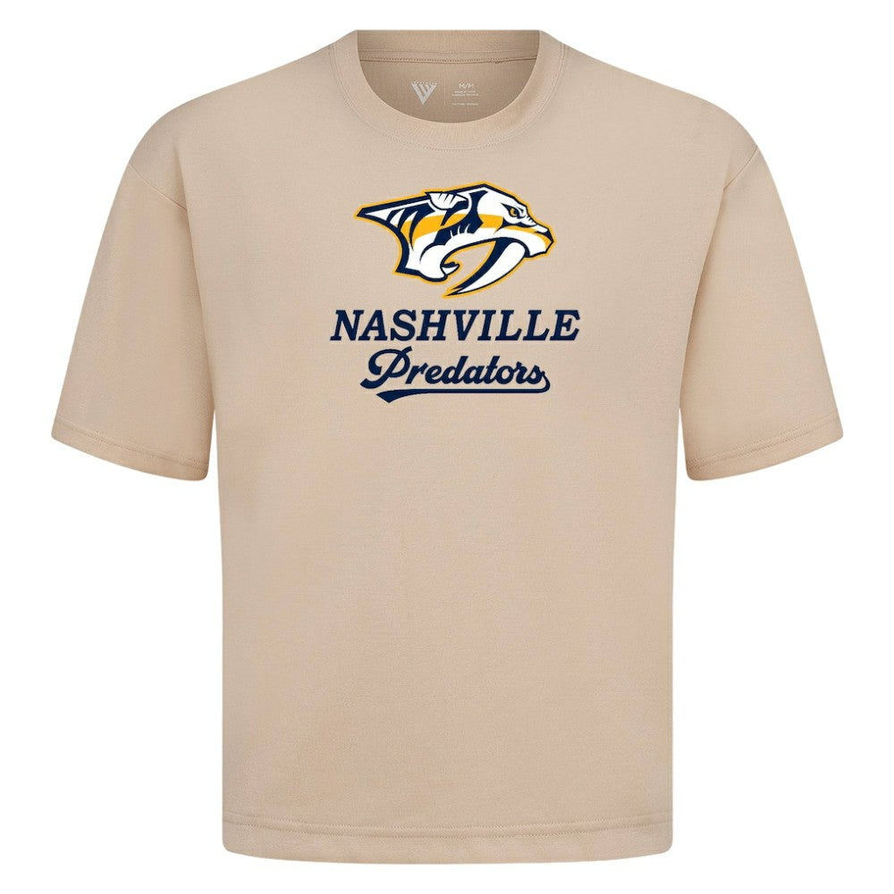 NHL Nashville Predators Levelwear Team Surge Luxe Signature Knit T-Shirt - Khaki