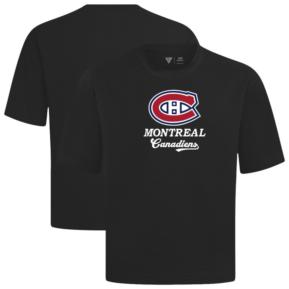 NHL Montreal Canadiens Levelwear Team Surge Luxe Signature Knit T-Shirt - Black