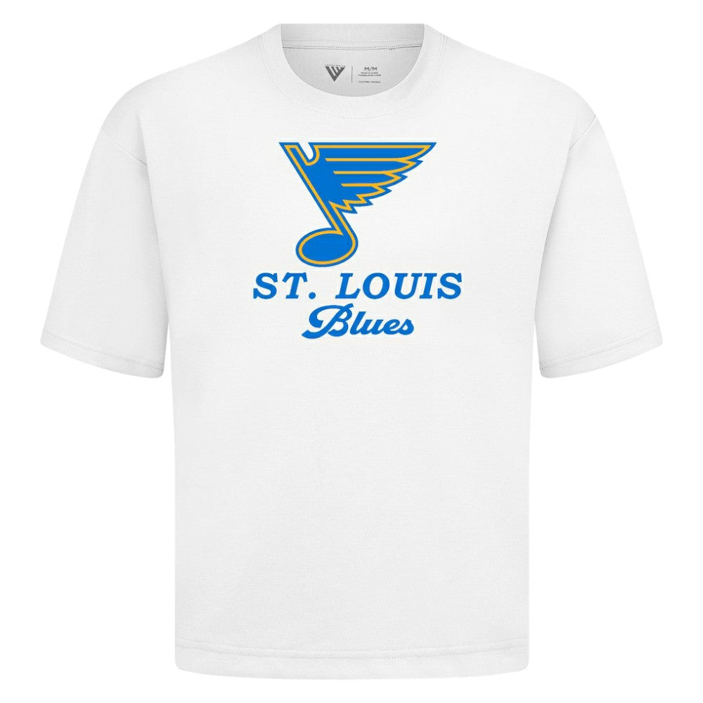 NHL St. Louis Blues Levelwear Team Surge Luxe Signature Knit T-Shirt - White