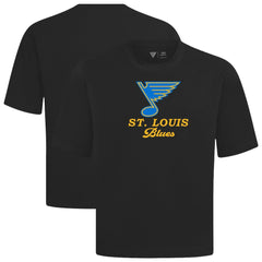 NHL St. Louis Blues Levelwear Team Surge Luxe Signature Knit T-Shirt - Black