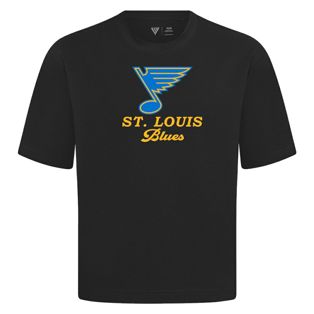 NHL St. Louis Blues Levelwear Team Surge Luxe Signature Knit T-Shirt - Black