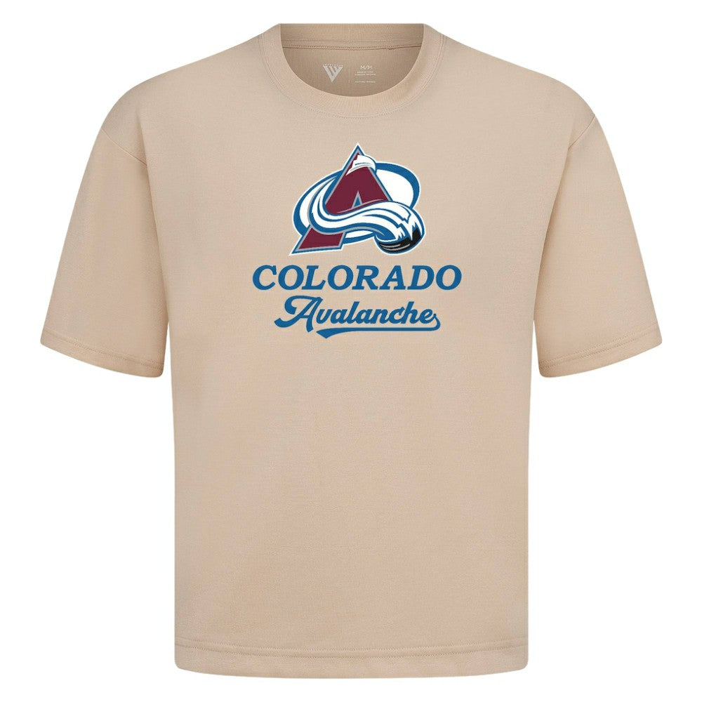NHL Colorado Avalanche Levelwear Team Surge Luxe Signature Knit T-Shirt - Khaki
