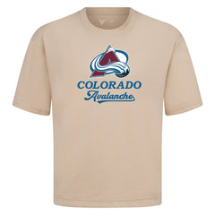 NHL Colorado Avalanche Levelwear Team Surge Luxe Signature Knit T-Shirt - Khaki