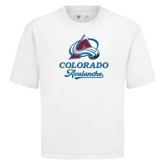 NHL Colorado Avalanche Levelwear Team Surge Luxe Signature Knit T-Shirt - White