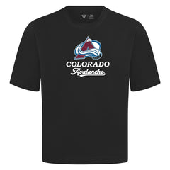 NHL Colorado Avalanche Levelwear Team Surge Luxe Signature Knit T-Shirt - Black