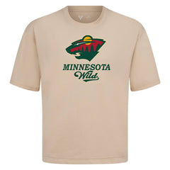 NHL Minnesota Wild Levelwear Team Surge Luxe Signature Knit T-Shirt - Khaki