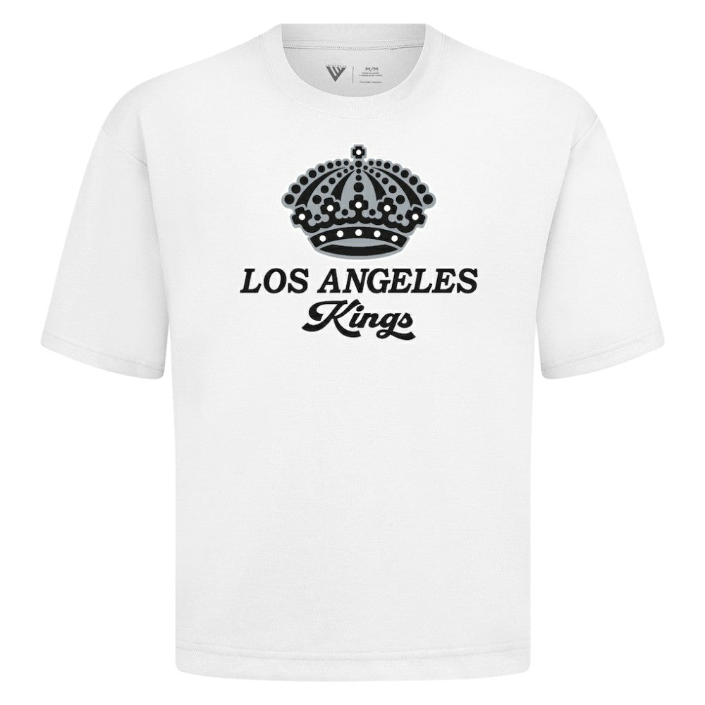 NHL Los Angeles Kings Levelwear Team Surge Luxe Signature Knit T-Shirt - White
