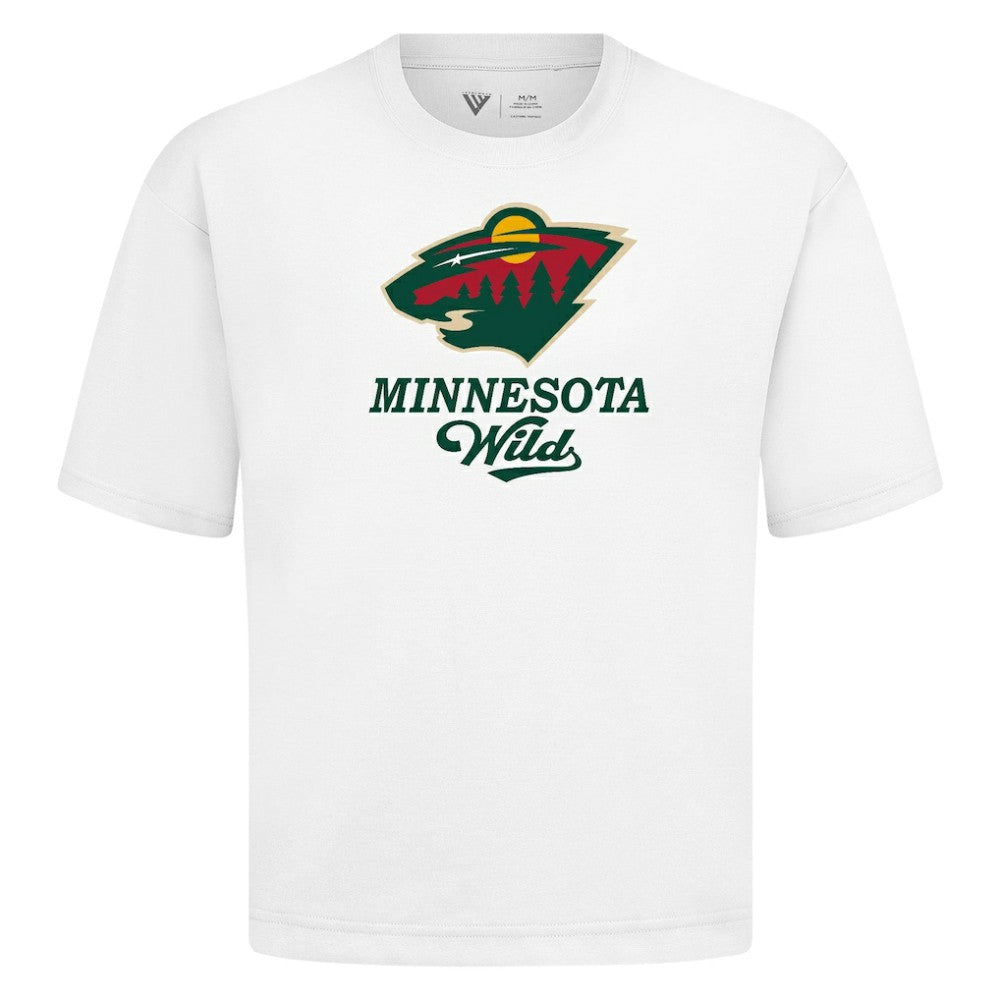 NHL Minnesota Wild Levelwear Team Surge Luxe Signature Knit T-Shirt - White