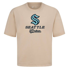 NHL Seattle Kraken Levelwear Team Surge Luxe Signature Knit T-Shirt - Khaki