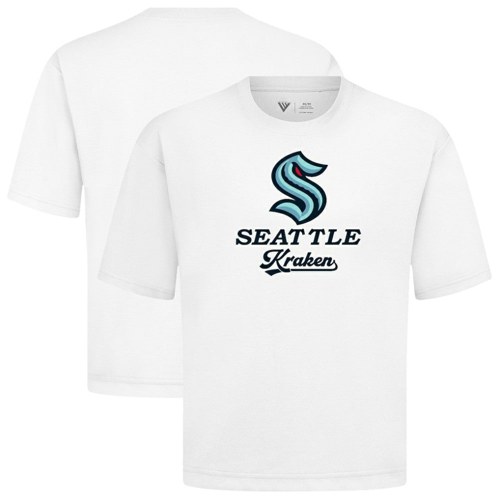 NHL Seattle Kraken Levelwear Team Surge Luxe Signature Knit T-Shirt - White