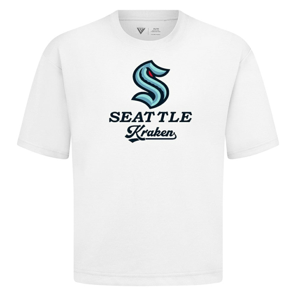 NHL Seattle Kraken Levelwear Team Surge Luxe Signature Knit T-Shirt - White