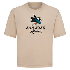 NHL San Jose Sharks Levelwear Team Surge Luxe Signature Knit T-Shirt - Khaki