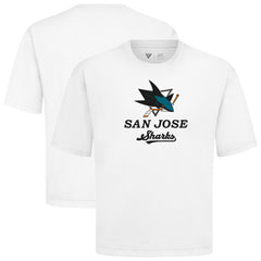 NHL San Jose Sharks Levelwear Team Surge Luxe Signature Knit T-Shirt - White