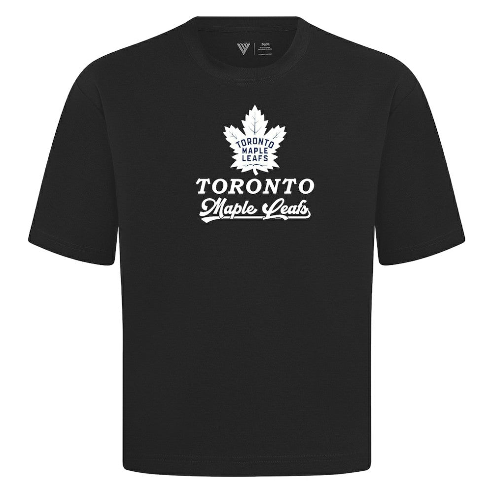 NHL Toronto Maple Leafs Levelwear Team Surge Luxe Signature Knit T-Shirt - Black