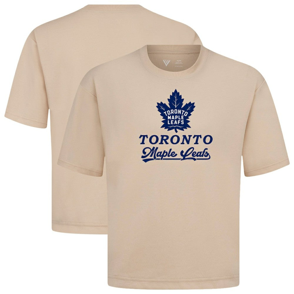 NHL Toronto Maple Leafs Levelwear Team Surge Luxe Signature Knit T-Shirt - Khaki