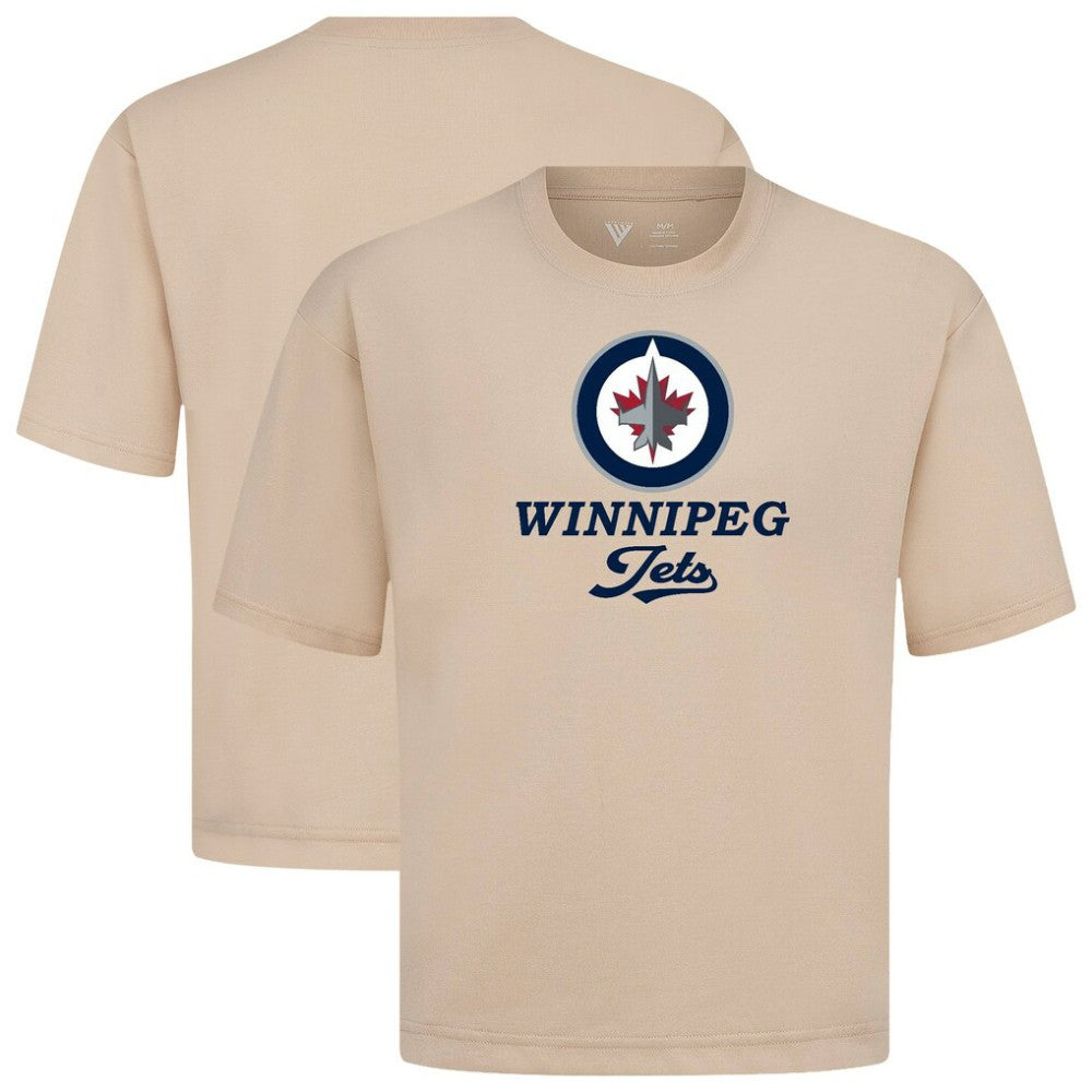 NHL Winnipeg Jets Levelwear Team Surge Luxe Signature Knit T-Shirt - Khaki