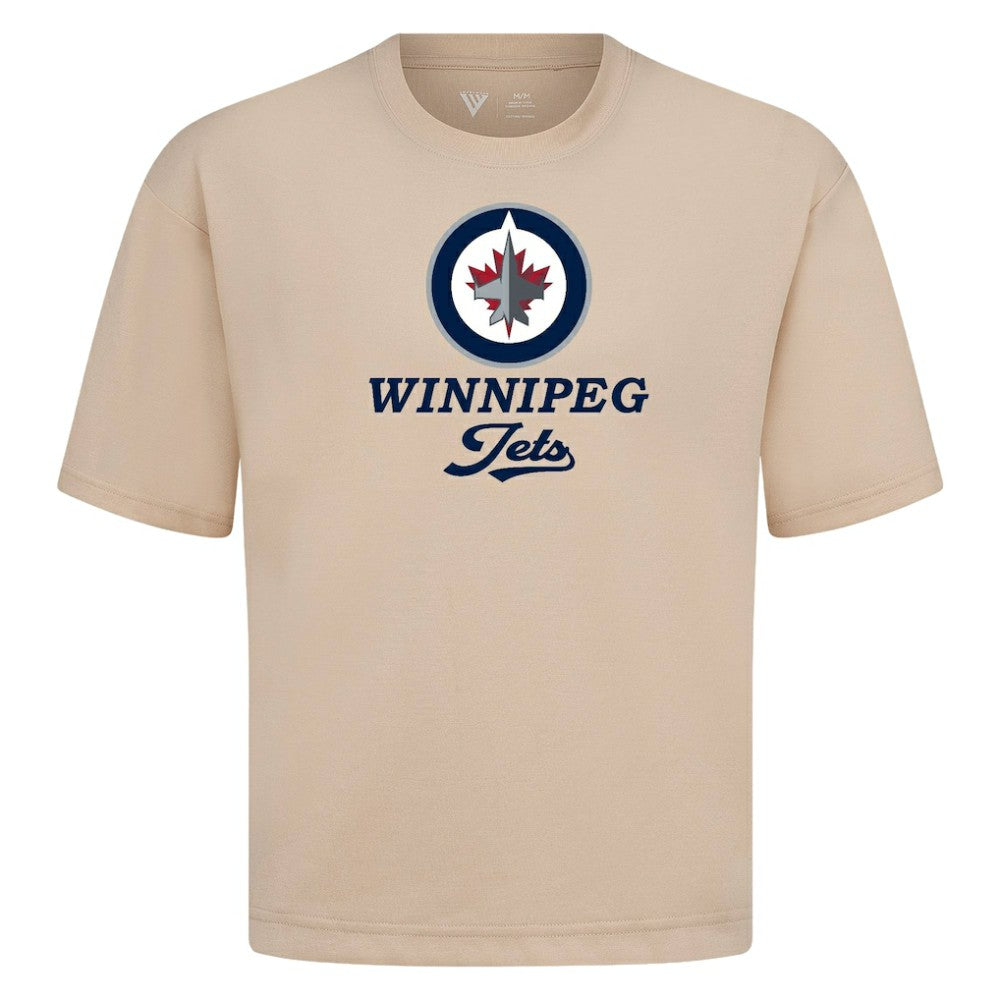 NHL Winnipeg Jets Levelwear Team Surge Luxe Signature Knit T-Shirt - Khaki