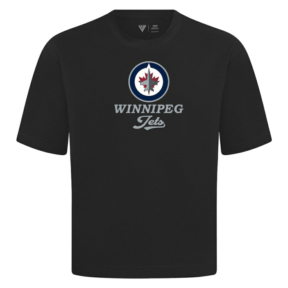 NHL Winnipeg Jets Levelwear Team Surge Luxe Signature Knit T-Shirt - Black