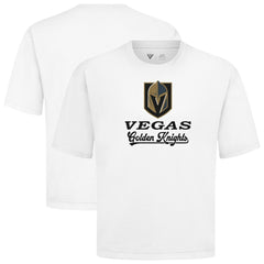 NHL Vegas Golden Knights Levelwear Team Surge Luxe Signature Knit T-Shirt - White
