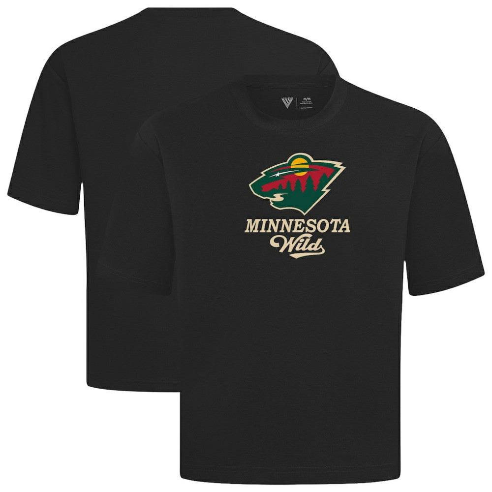 NHL Minnesota Wild Levelwear Team Surge Luxe Signature Knit T-Shirt - Black