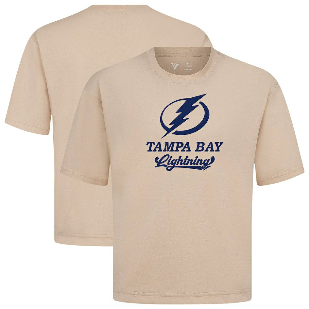 NHL Tampa Bay Lightning Levelwear Team Surge Luxe Signature Knit T-Shirt - Khaki