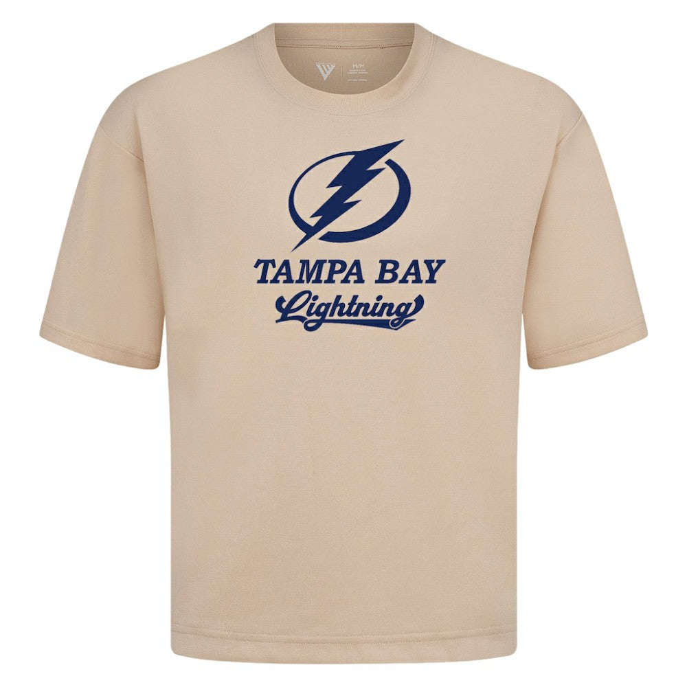NHL Tampa Bay Lightning Levelwear Team Surge Luxe Signature Knit T-Shirt - Khaki