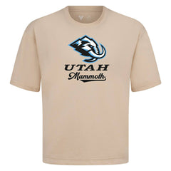 NHL Utah Mammoth Levelwear Team Surge Luxe Signature Knit T-Shirt - Khaki