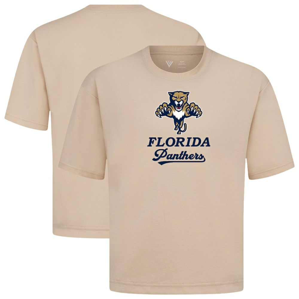 NHL Florida Panthers Levelwear Team Surge Luxe Signature Knit T-Shirt - Khaki