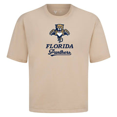 NHL Florida Panthers Levelwear Team Surge Luxe Signature Knit T-Shirt - Khaki