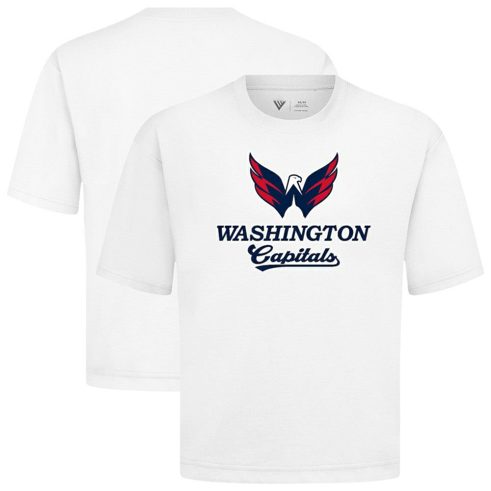NHL Washington Capitals Levelwear Team Surge Luxe Signature Knit T-Shirt - White