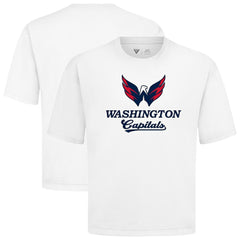 NHL Washington Capitals Levelwear Team Surge Luxe Signature Knit T-Shirt - White