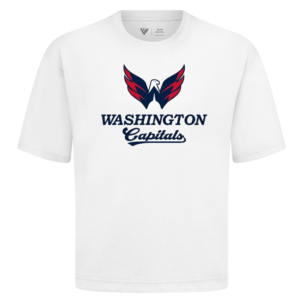 NHL Washington Capitals Levelwear Team Surge Luxe Signature Knit T-Shirt - White