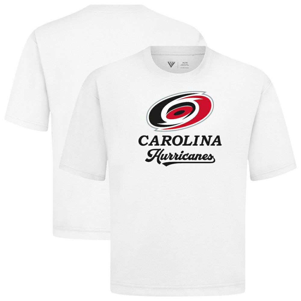 NHL Carolina Hurricanes Levelwear Team Surge Luxe Signature Knit T-Shirt - White