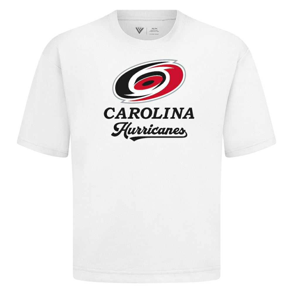 NHL Carolina Hurricanes Levelwear Team Surge Luxe Signature Knit T-Shirt - White