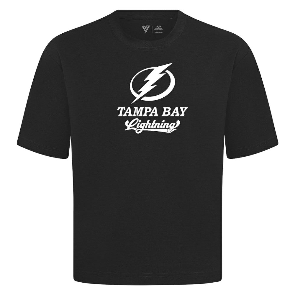 NHL Tampa Bay Lightning Levelwear Team Surge Luxe Signature Knit T-Shirt - Black