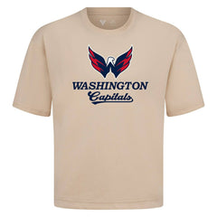 NHL Washington Capitals Levelwear Team Surge Luxe Signature Knit T-Shirt - Khaki