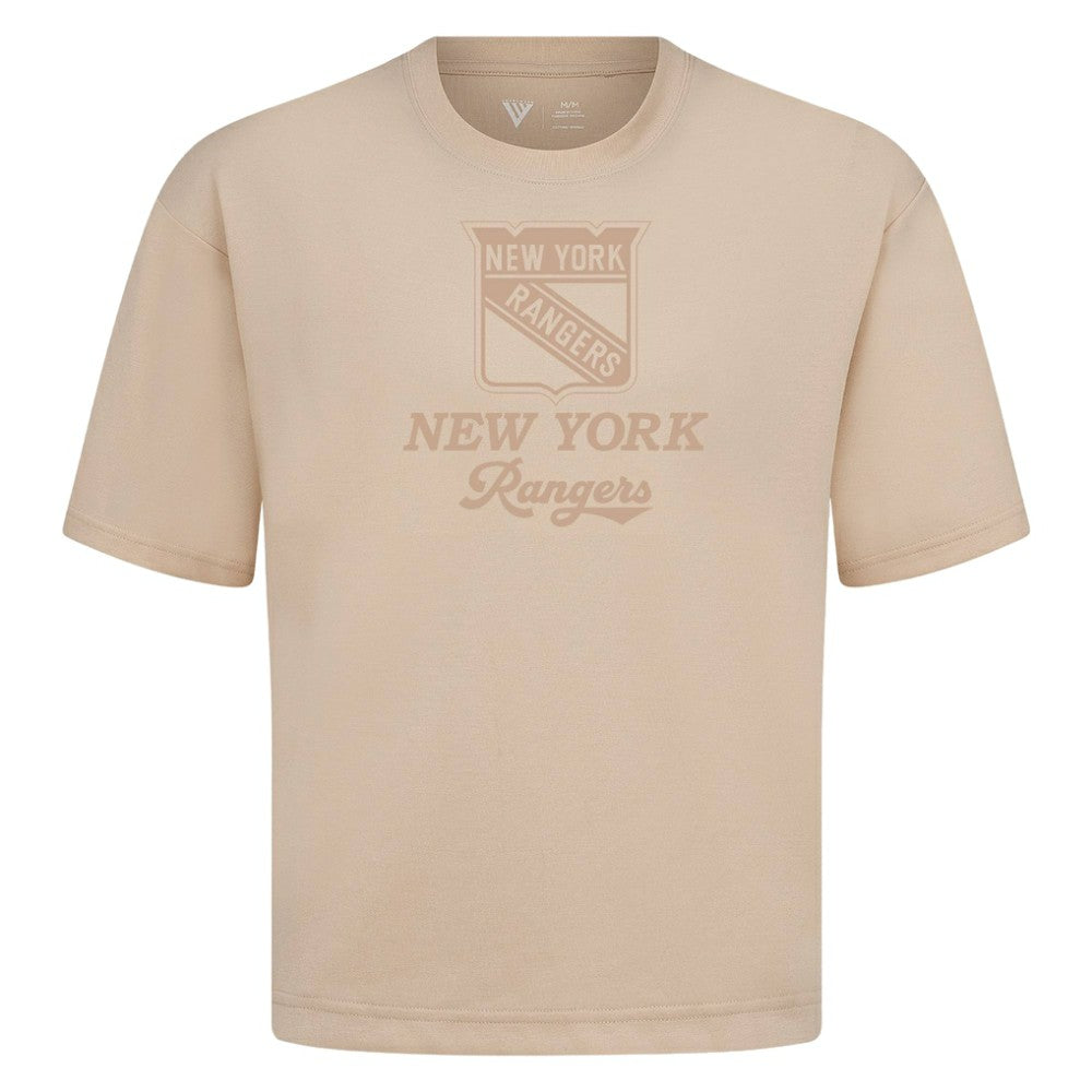 NHL New York Rangers Levelwear Shadow Surge Luxe Signature Knit T-Shirt - Khaki