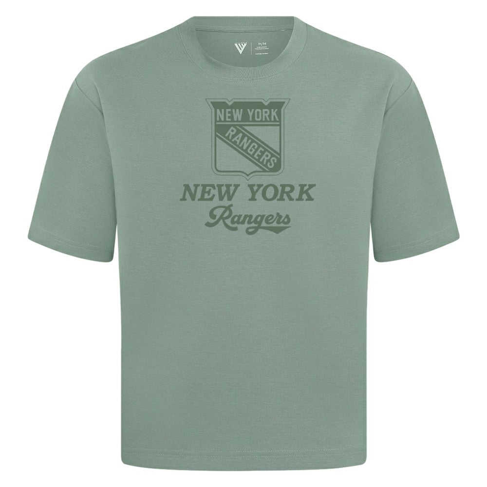NHL New York Rangers Levelwear Shadow Surge Luxe Signature Knit T-Shirt - Green