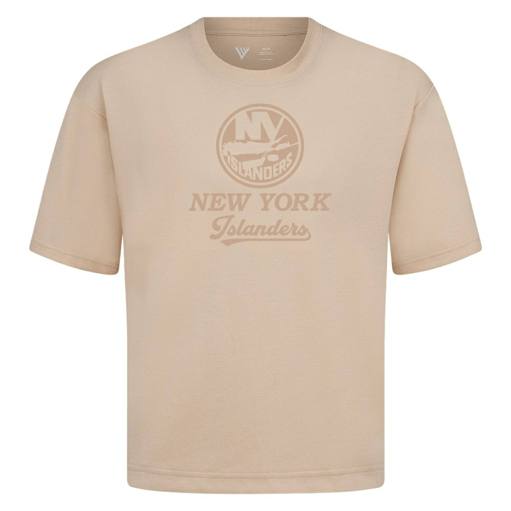 NHL New York Islanders Levelwear Shadow Surge Luxe Signature Knit T-Shirt - Khaki
